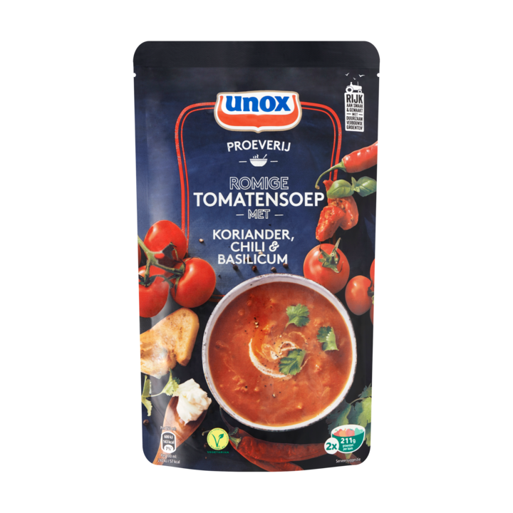 Unox proeverij romige tomatensoep 570 ml