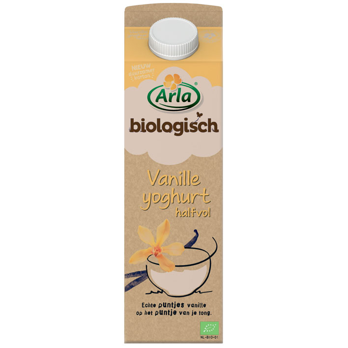 Vanille yoghurt biologisch Arla 1L