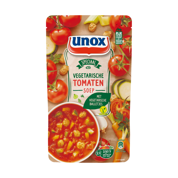 Unox vegetarische tomatensoep 570 ml