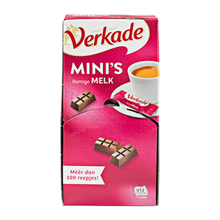 Verkade mini's melk dispenserdoos 616 gram