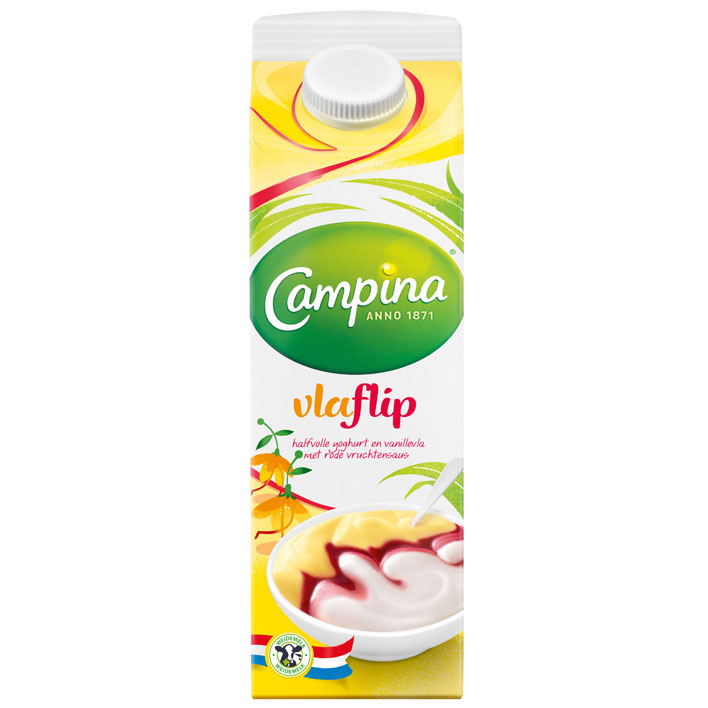 Vlaflip vanille Campina 1L