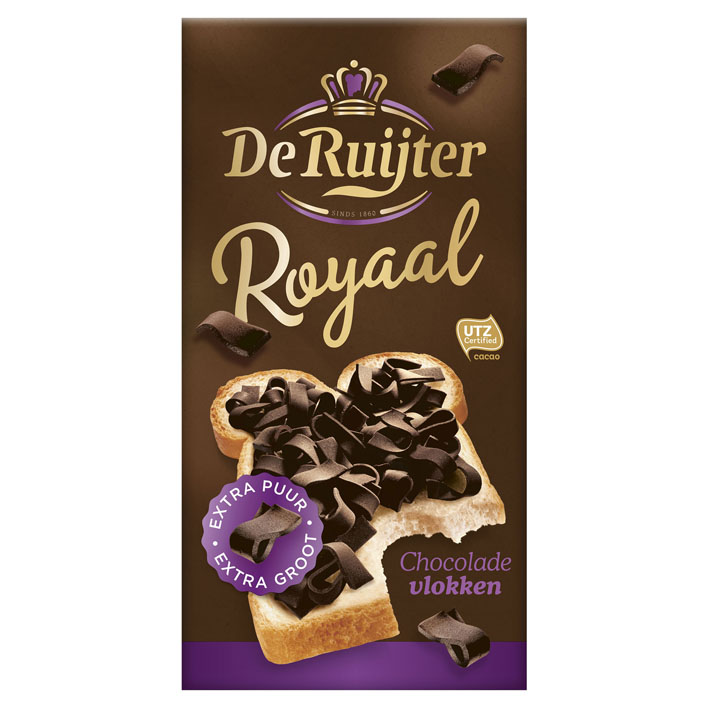 Vlokken de Ruijter Royaal chocolade 300 gram