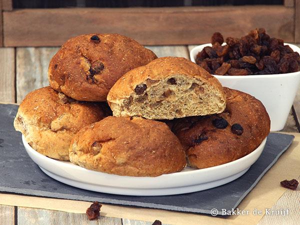 Volkoren rozijnenbol vers per stuk