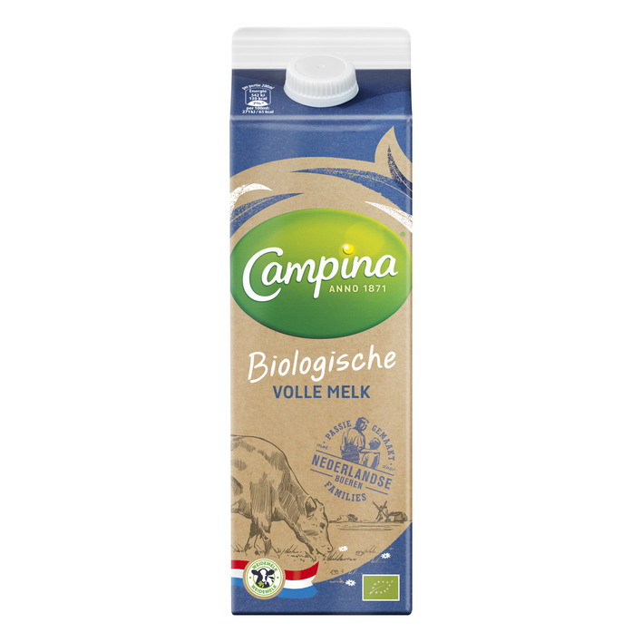 Volle melk Campina biologisch 1L