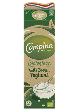 Volle yoghurt biologisch Campina 1L