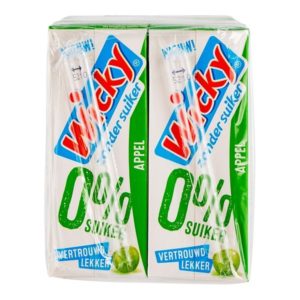 Wicky Fruitdrink appel zonder suiker 3 x 10 pakjes x 20 cl