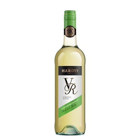 Witte wijn chardonnay Hardy's 6 x 1 fles a 75 cl.