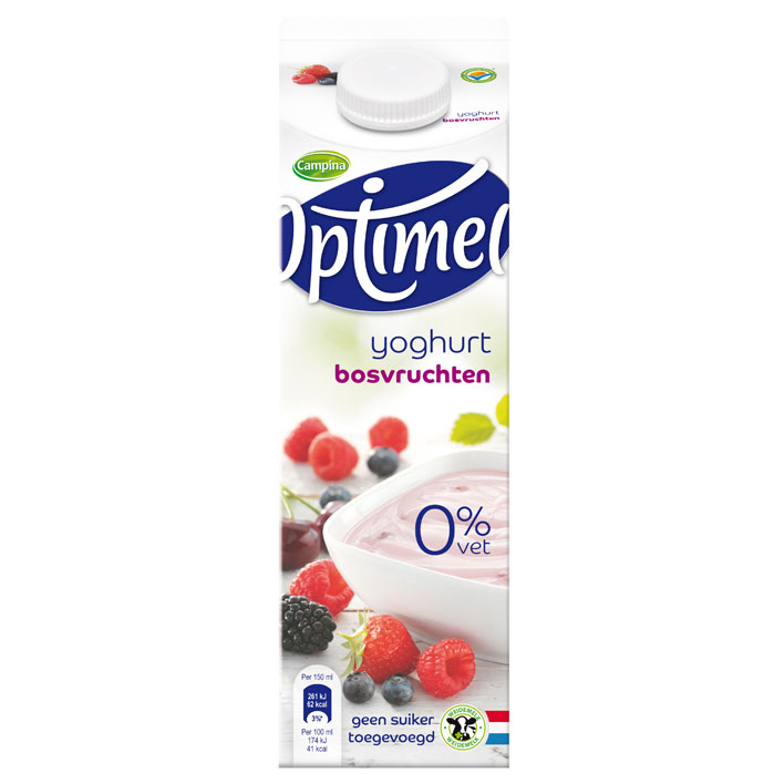 Yoghurt Optimel bosvruchten 1L