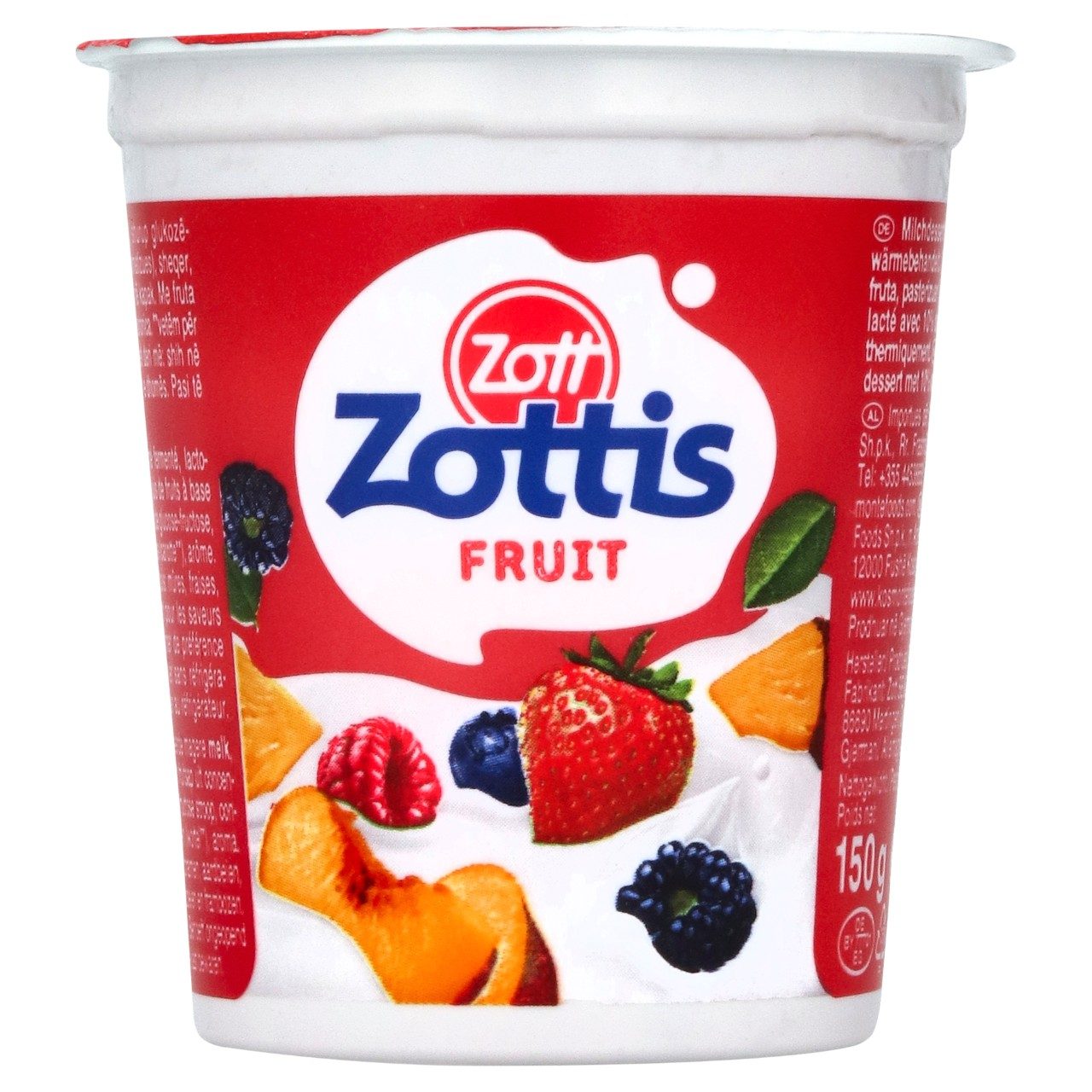 Magere vruchtenyoghurt Zottis 20stx150 gram