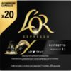 Lór espresso ristretto koffiecups 20 capsules