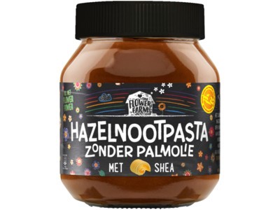Hazelnootpasta Flower farm pot 375 gram zonder palmolie
