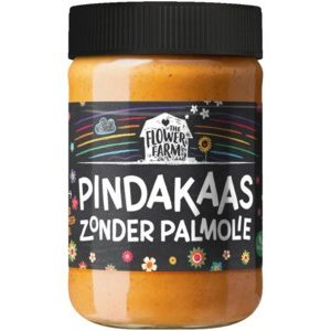 Pindakaas Flower farm pot 350 gram zonder palmolie