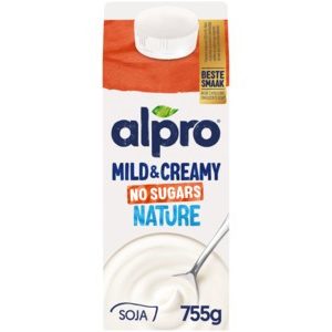 Alpro soja mild en creamy no sugar pak 755 gram
