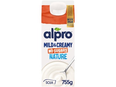Alpro soja mild en creamy no sugar pak 755 gram
