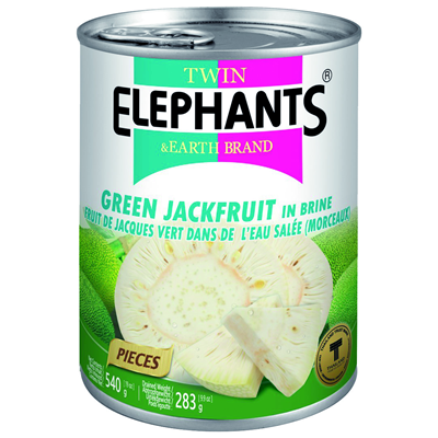Jackfruit Twin Elephants stukjes blik 540 gram