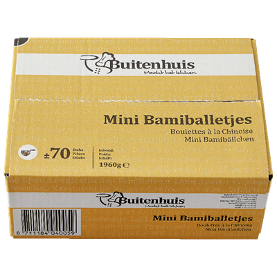 Bamiballetjes mini Buitenhuis 70 stuks