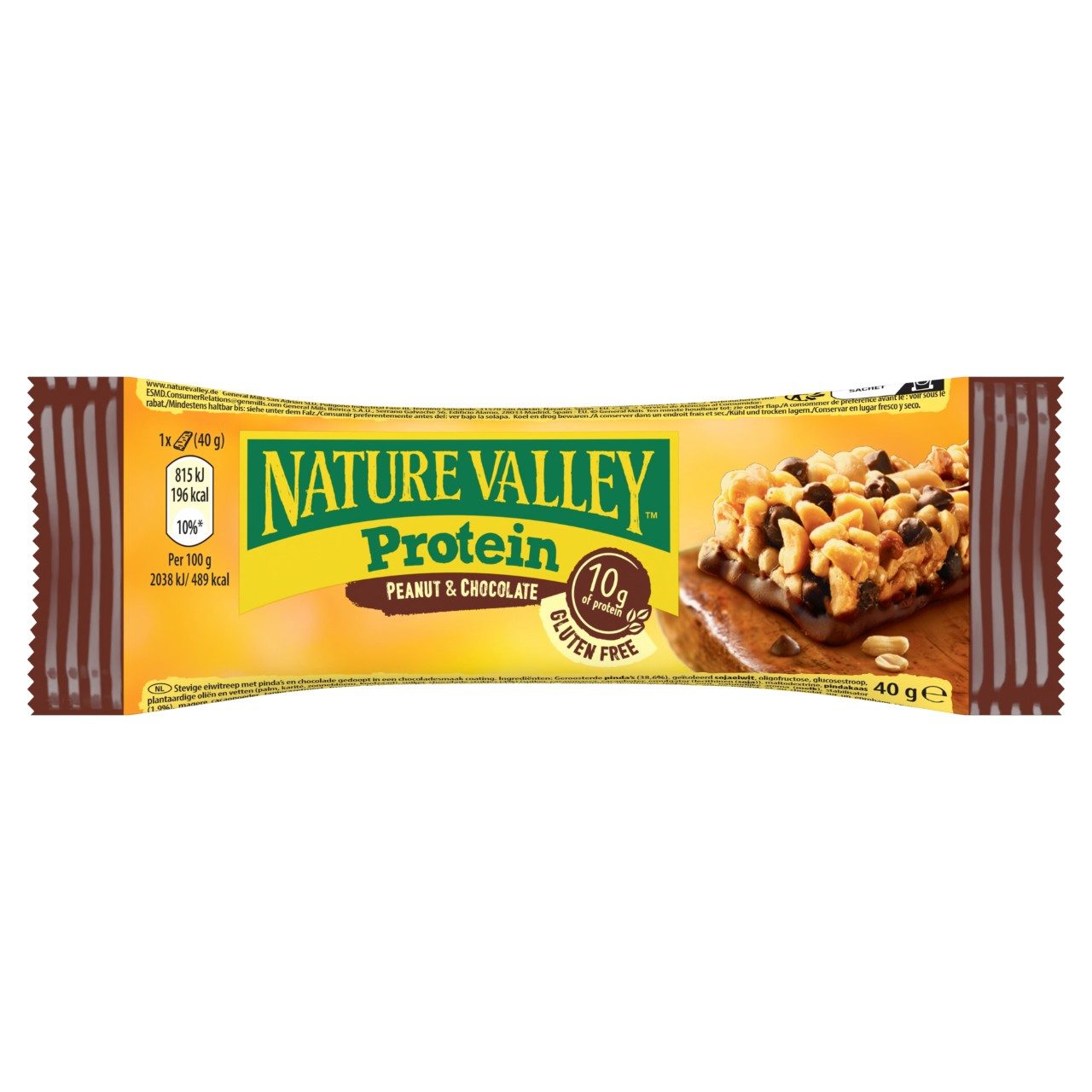 Nature Valley Proteinereep pinda en chocolade 12 x40 gram