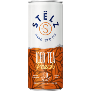 Stëlz hard iced tea peach 12x25cl 4,5% alcohol