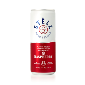 Stëlz hard seltzer raspberry 12x 25 cl. 4,5% alcohol